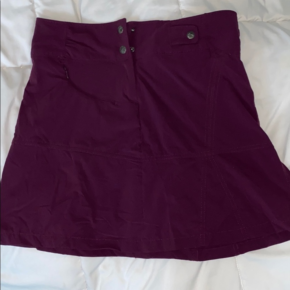 purple skirt lined with shorts